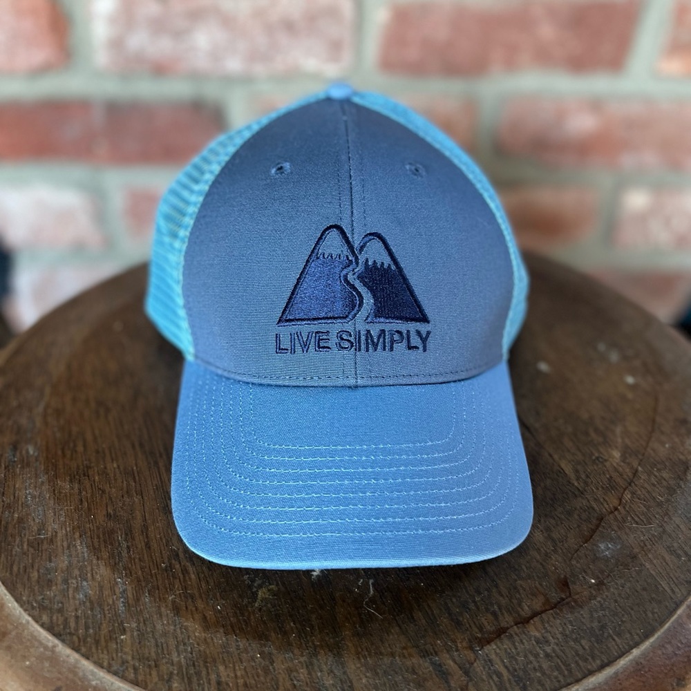 Patagonia - “live simply” low pro trucker. Rare color, great condition!